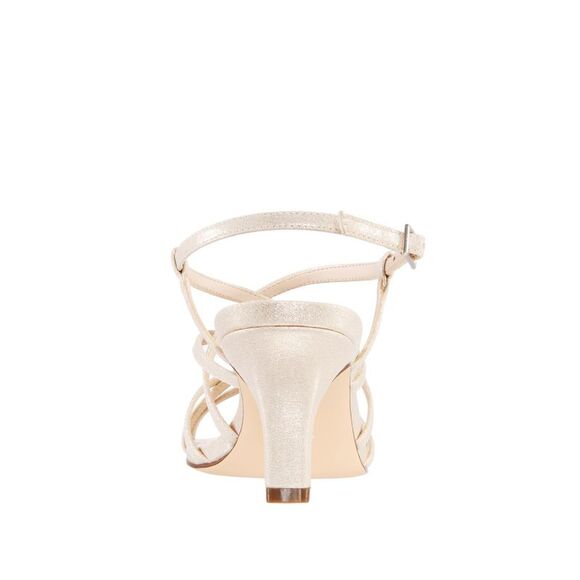 NINA NEW YORK Womens Gold Neptune Almond Toe Sculpted Heel Slingback Sandal 9 M - Picture 2 of 4